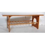 RETRO VINTAGE 1970S LATE 20TH CENTURY TEAK WOOD COFFEE TABLE