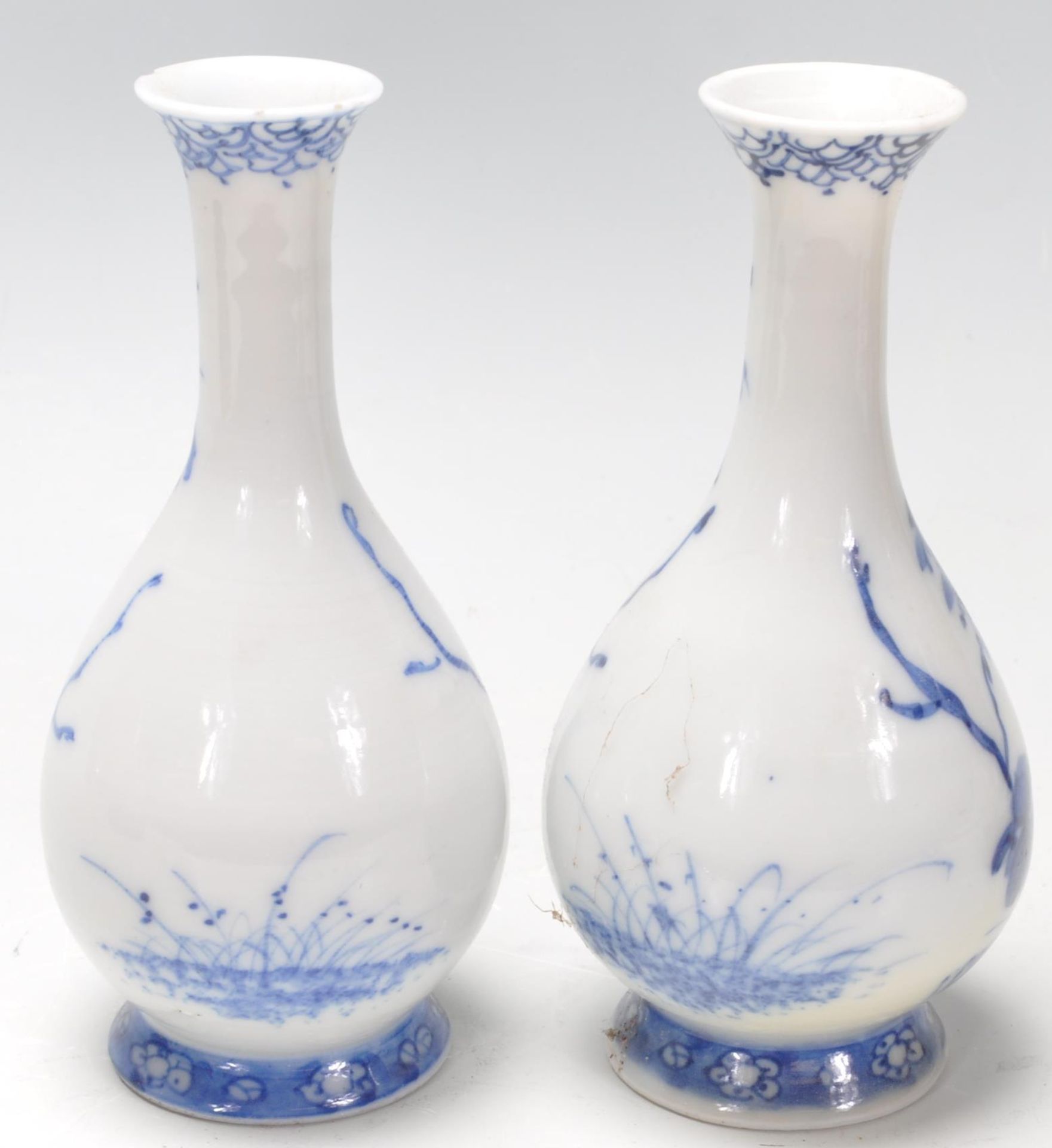 GROUP OF THREE 20TH CENTURY CHINESE ORIENTAL CERAMIC VASES - Image 8 of 9