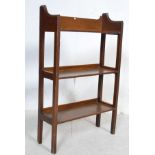 ARTS AND CRAFTS OAK OPEN FRONTED BOOKCASE IN THE MANNER OF LIBERTY'S