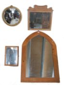 COLLECTION OF MIRRORS - MID CENTURY CONVEX - ARCHED ETC