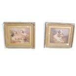 PAIR OF 19TH CENTURY VICTORIAN HUNTING DOG PRINTS