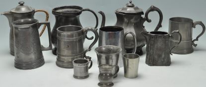 COLLECTION OF 19TH AND 20TH CENTURY PEWTER WARE
