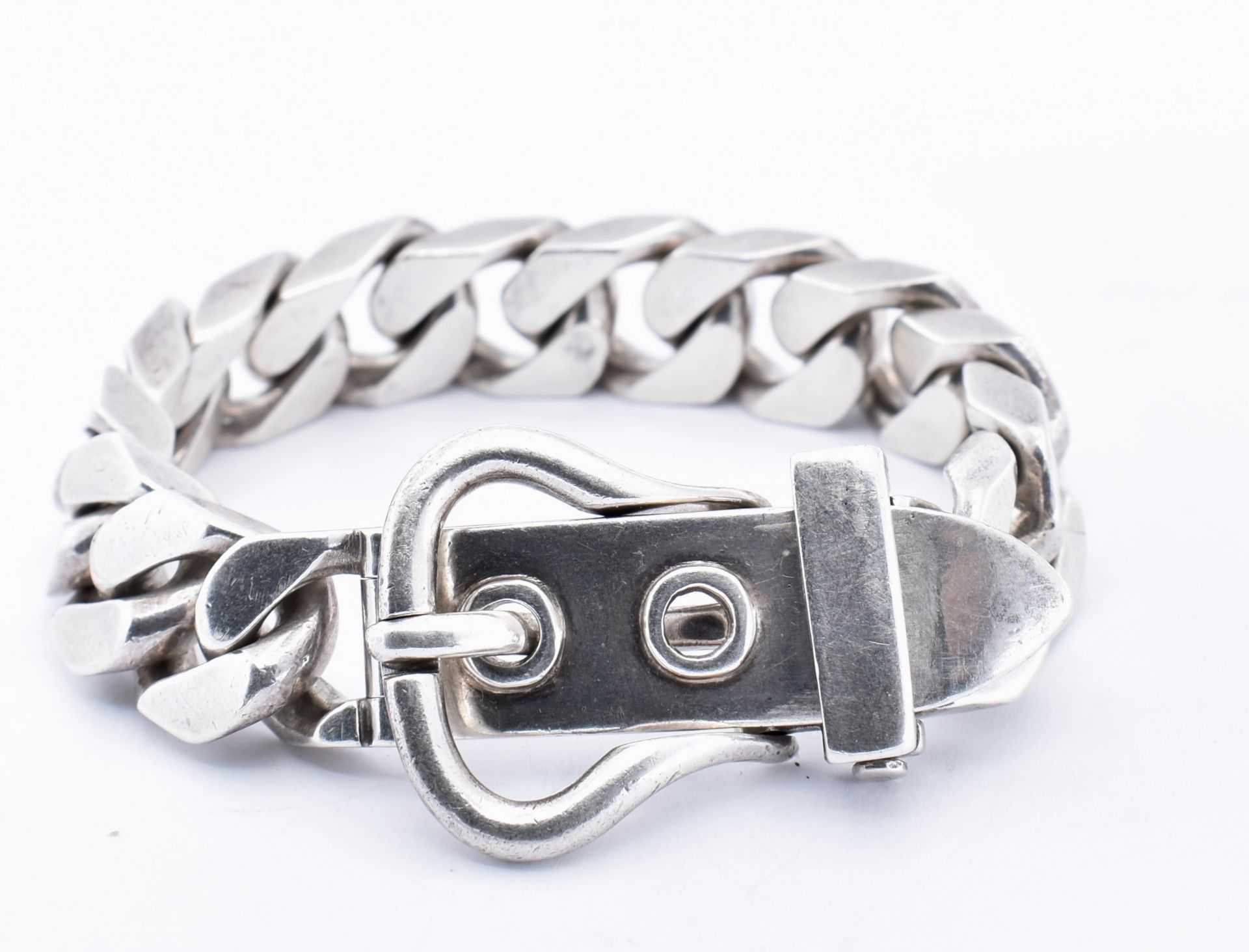 FRENCH SILVER BUCKLE BRACELET