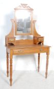 EDWARDIAN PINE ARTS AND CRAFTS DRESSING TABLE