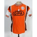 VINTAGE BICYCLES AND SPARES - A MENS ASSURANCES GPA CYCLING JERSEY.