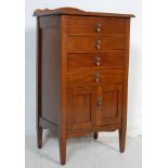 EDWARDIAN MAHOGANY PEDESTAL OFFICE FILING CABINET