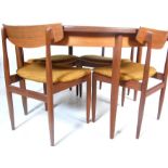 1970'S G PLAN EXTENDABLE DINING TABLE AND CHAIRS
