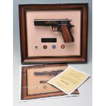 FRANKLIN MINT JOHN WAYNE REPLICA .45 HAND GUN