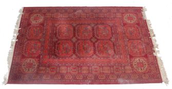 VINTAGE PERSIAN ISLAMIC BASRA RUG