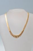 VINTAGE 9CT GOLD COLLAR NECKLACE