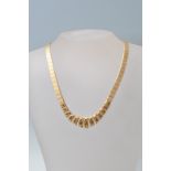VINTAGE 9CT GOLD COLLAR NECKLACE
