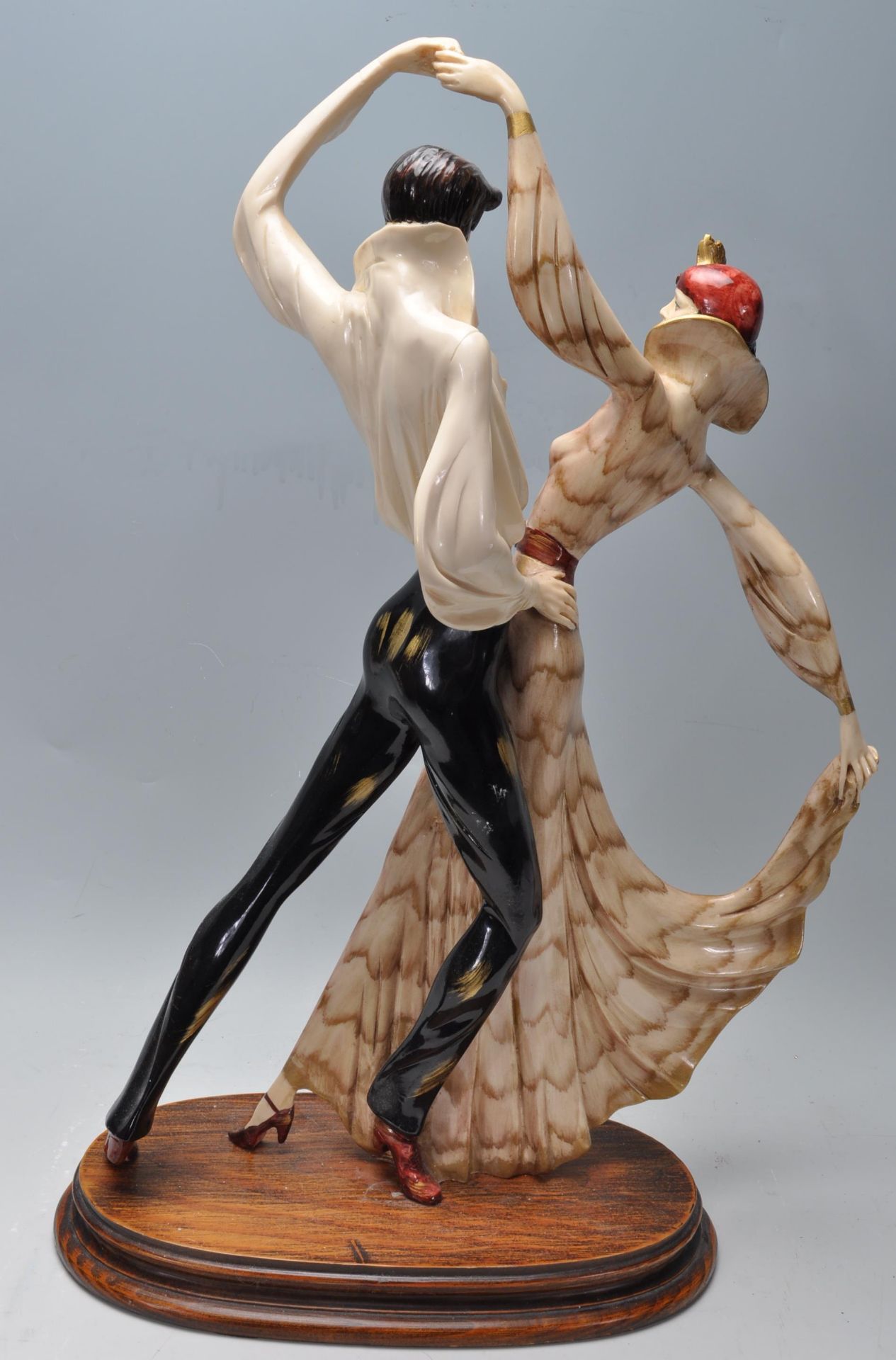 CAPODIMONTE SANTINI FIGURE OF TWO DANCERS - Image 6 of 6