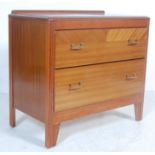 RETRO VINTAGE MID 20TH CENTURY 1950S WALNUT VENEER CHEST OF DRAWERS