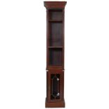 VICTORIAN STYLE TALL NARROW LIBRARY BOOKCASE CABINET