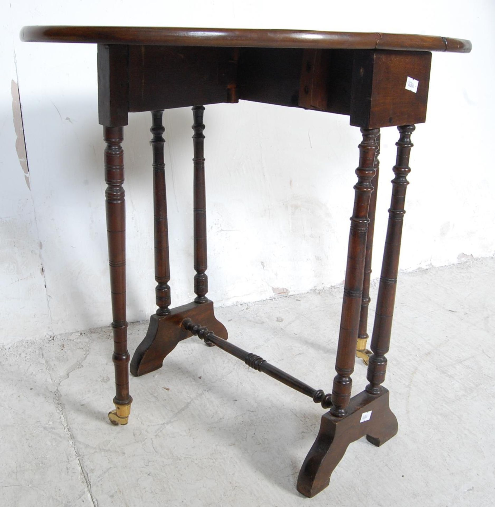 VICTORIAN BURR WALNUT SUTHERLAND OCCASIONAL TABLE - Image 3 of 3