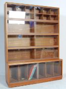 1970’S TEAK WOOD VENEER SIMPLEX LAWYER BOOKCASE CA