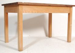 20TH CENTURY oak COUNTRY STYLE KITCHEN DINING TABL