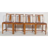 SET OF FOUR VINTAGE MID 20TH CENTURY OAK DINING CH