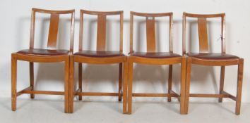 SET OF FOUR VINTAGE MID 20TH CENTURY OAK DINING CH