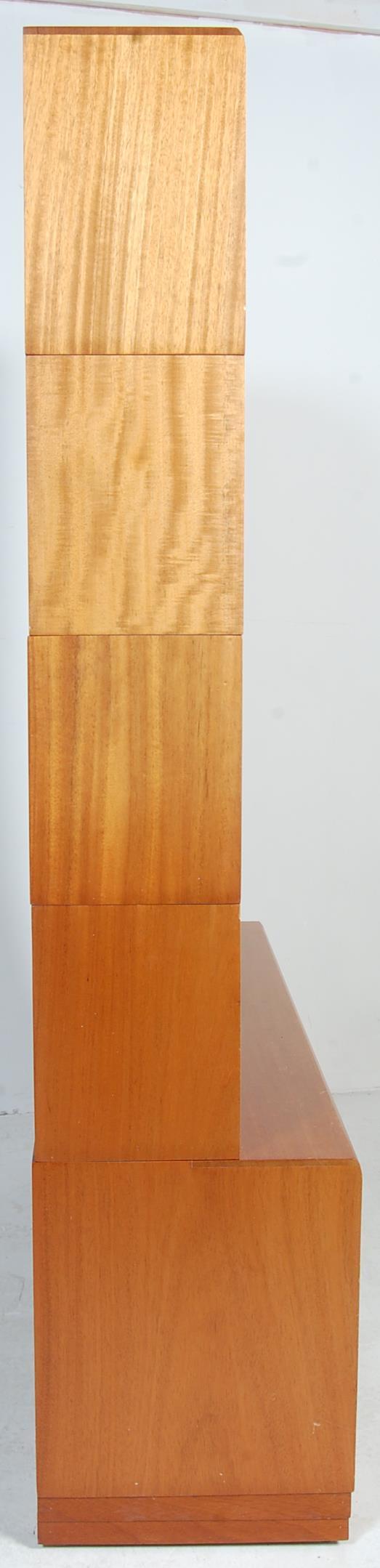 1970’S TEAK WOOD VENEER SIMPLEX LAWYER BOOKCASE CA - Image 2 of 9