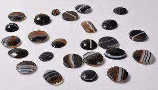 TWENTY FIVE VICTORIAN BANDED AGATE STONES