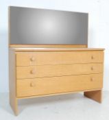 RETRO OAK VENEER DRESSING TABLE CHEST OF DRAWERS