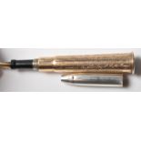 ANTIQUE GOLD AND SILVER RIFLE PRESENTATION PEN