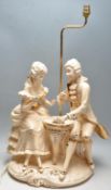 LARGE 20TH CENTURY CHINA CRINOLINE FIGURINE LAMP B