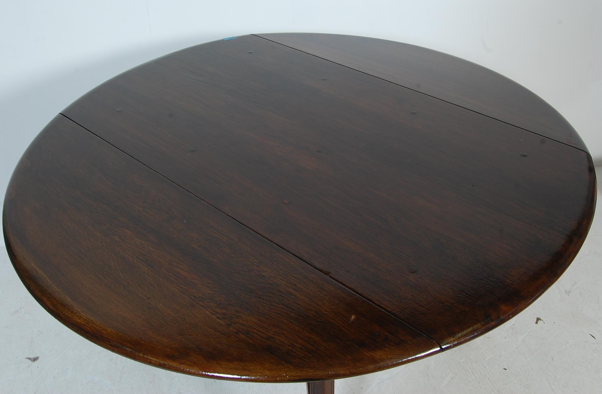 ERCOL - DROP LEAF DINING TABLE WITH FIVE WHEELBACK - Image 2 of 8