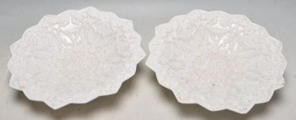 TWO 19TH CENTURY VICTORIAN CERAMIC PORCELAIN MEISS