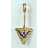 VICTORIAN 18CT GOLD MASONIC TROWEL CHARM