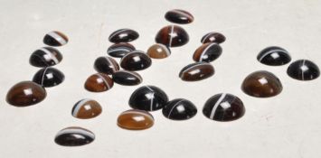 TWENTY FIVE VICTORIAN BANDED AGATE STONES