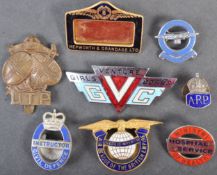 COLLECTION OF ASSORTED ENAMEL BADGES - WWII AND OTHERS