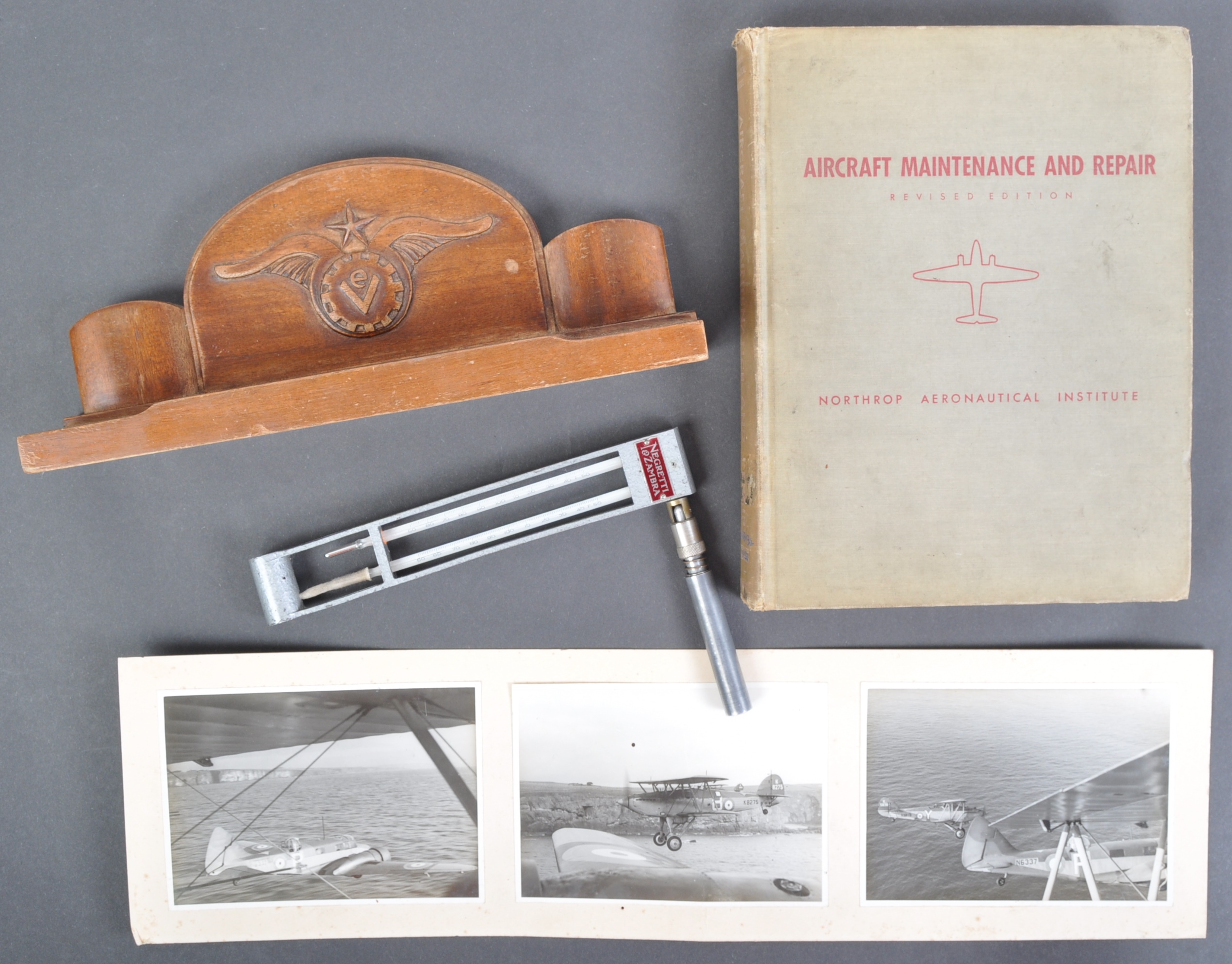 COLLECTION OF ASSORTED WWII AVIATION RELATED ITEMS - Image 2 of 14