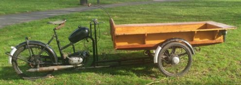 RARE 1958 DUTCH GAZELLE COMMERICAL DELIVERY TRICYCLE