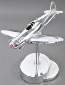 IMPRESSIVE WWII HAWKER HURRICANE CHROME ART DECO STATUE