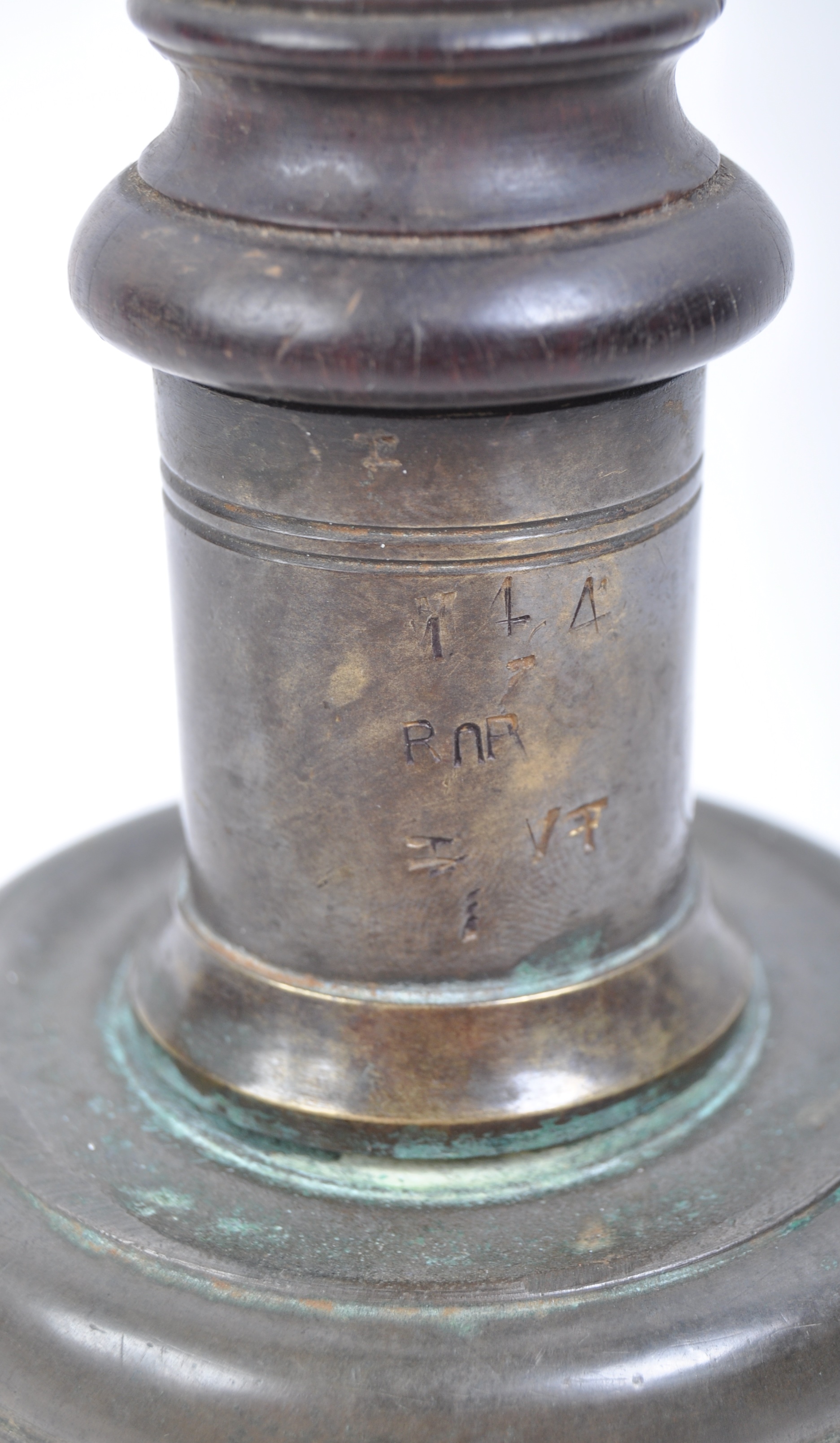 WWII SECOND WORLD WAR ARP / SCRAMBLE BRONZE HAND BELL - Image 4 of 4