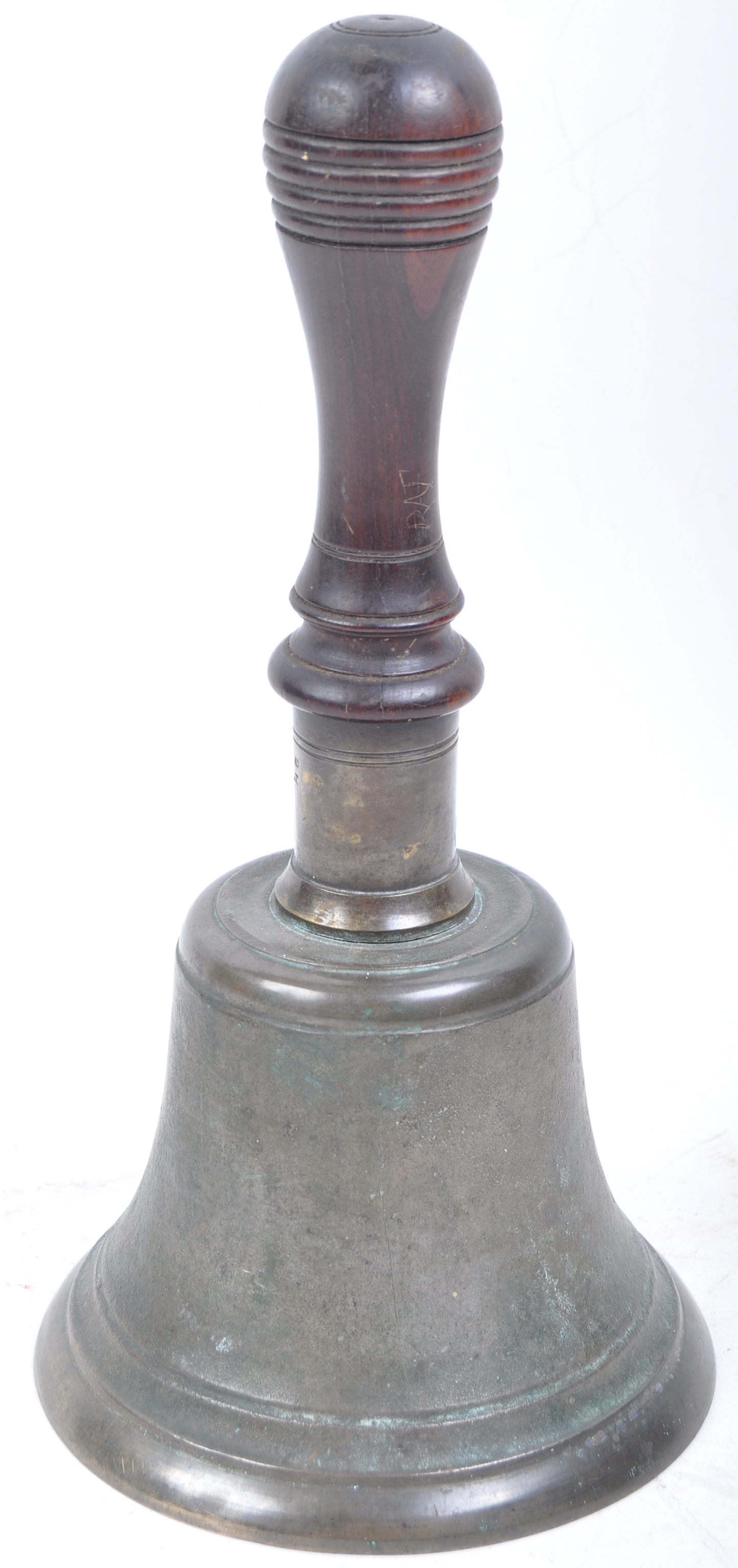 WWII SECOND WORLD WAR ARP / SCRAMBLE BRONZE HAND BELL - Image 2 of 4