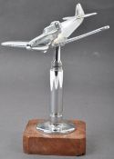 VINTAGE DESKTOP CHROME MODEL OF A WWII BOULTON PAUL DEFIANT