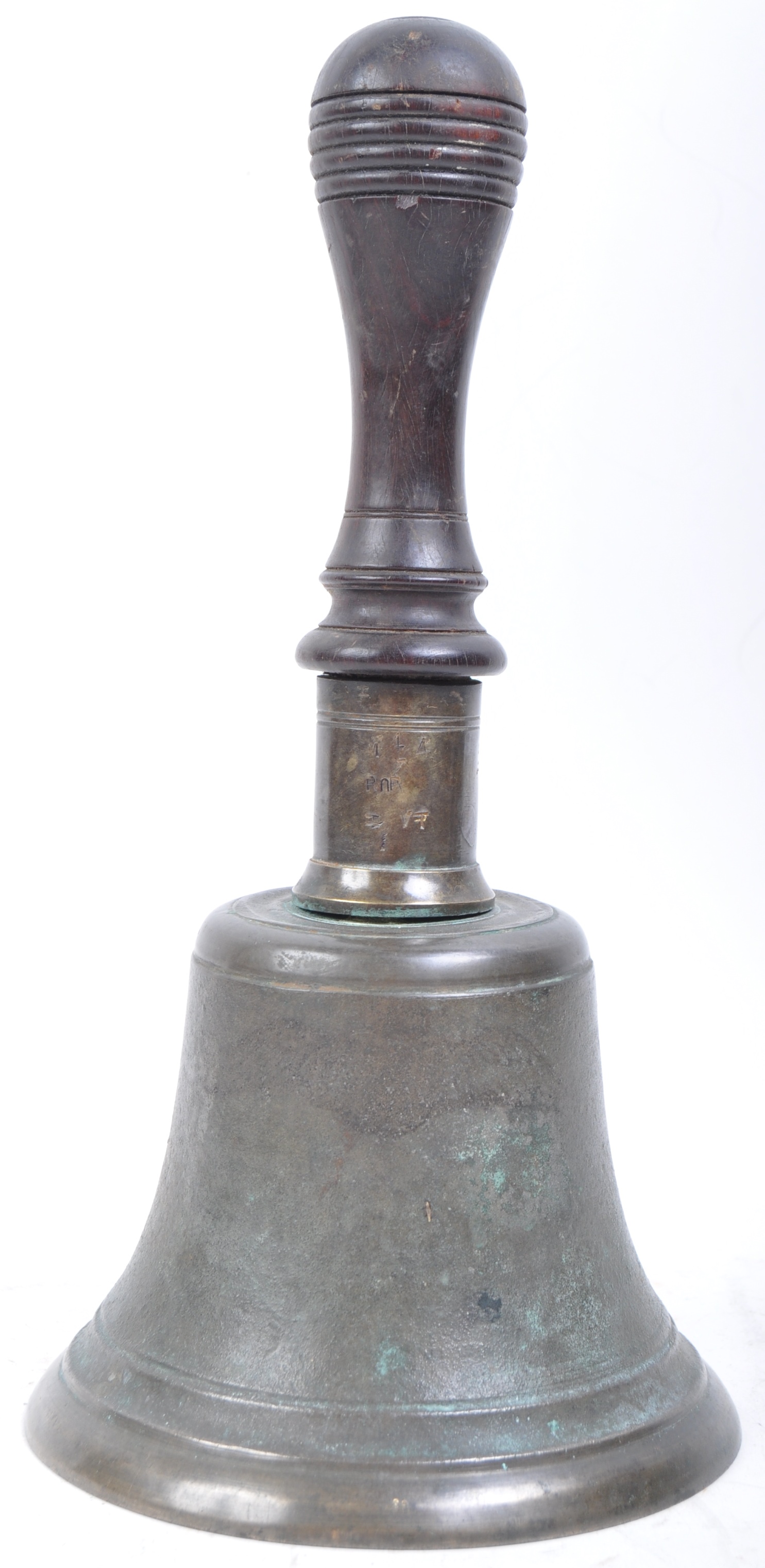 WWII SECOND WORLD WAR ARP / SCRAMBLE BRONZE HAND BELL