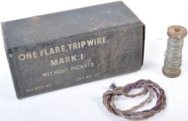 WWII SECOND WORLD WAR ' ONE FLARE TRIP WIRE MARK I ' TIN