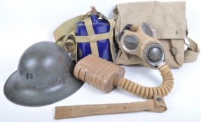 COLLECTION OF WWII SECOND WORLD WAR WEBBING & OTHER ITEMS