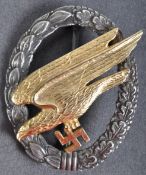 WWII SECOND WORLD WAR TYPE GERMAN PARACHUTIST'S BADGE