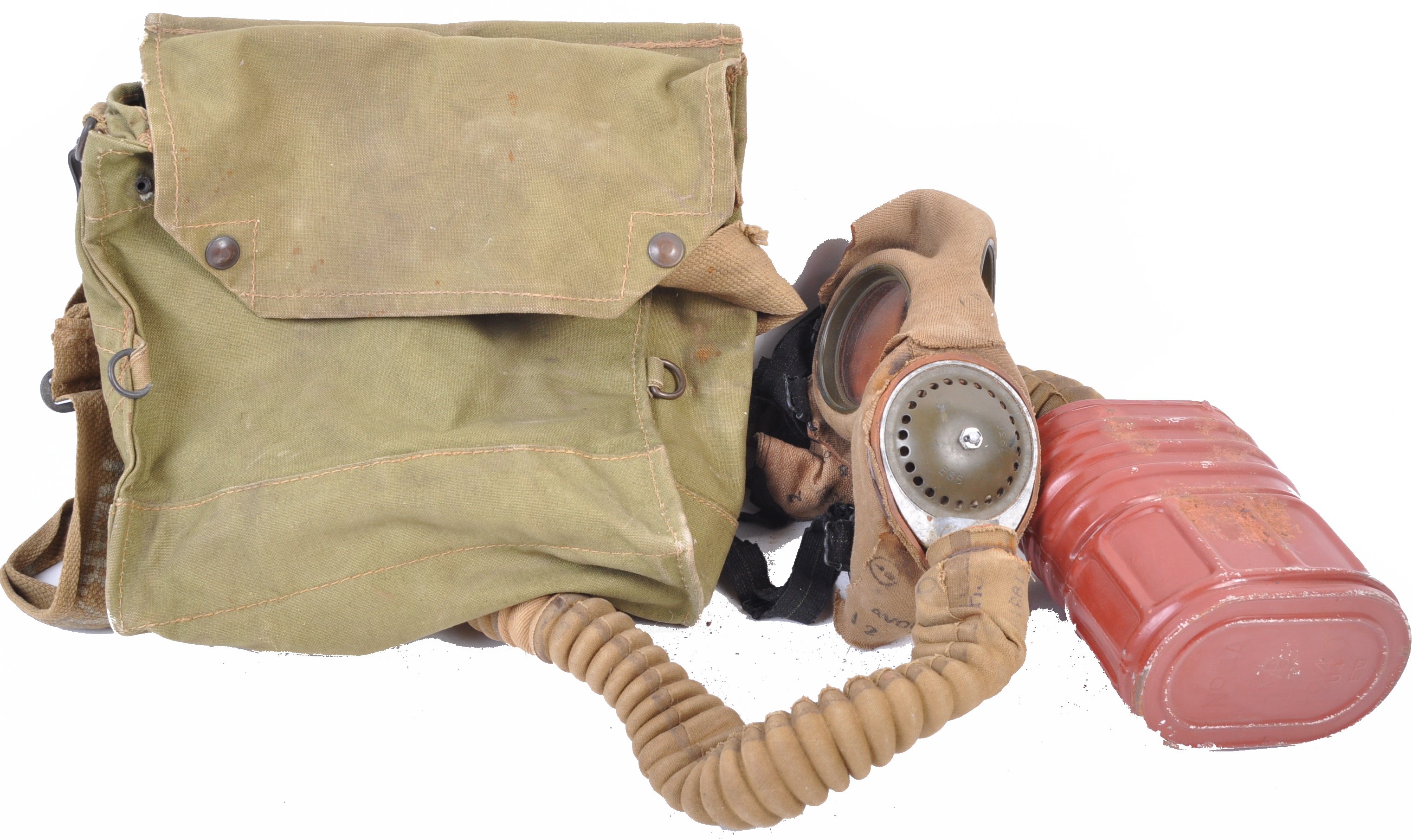 WWII SECOND WORLD WAR ROYAL NAVY GAS MASK - REAR ADMIRAL BRIND