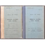 WWII SECOND WORLD WAR INTEREST PILOT'S FLYING LOG BOOKS