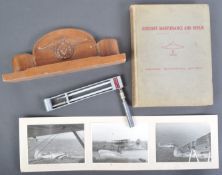 COLLECTION OF ASSORTED WWII AVIATION RELATED ITEMS