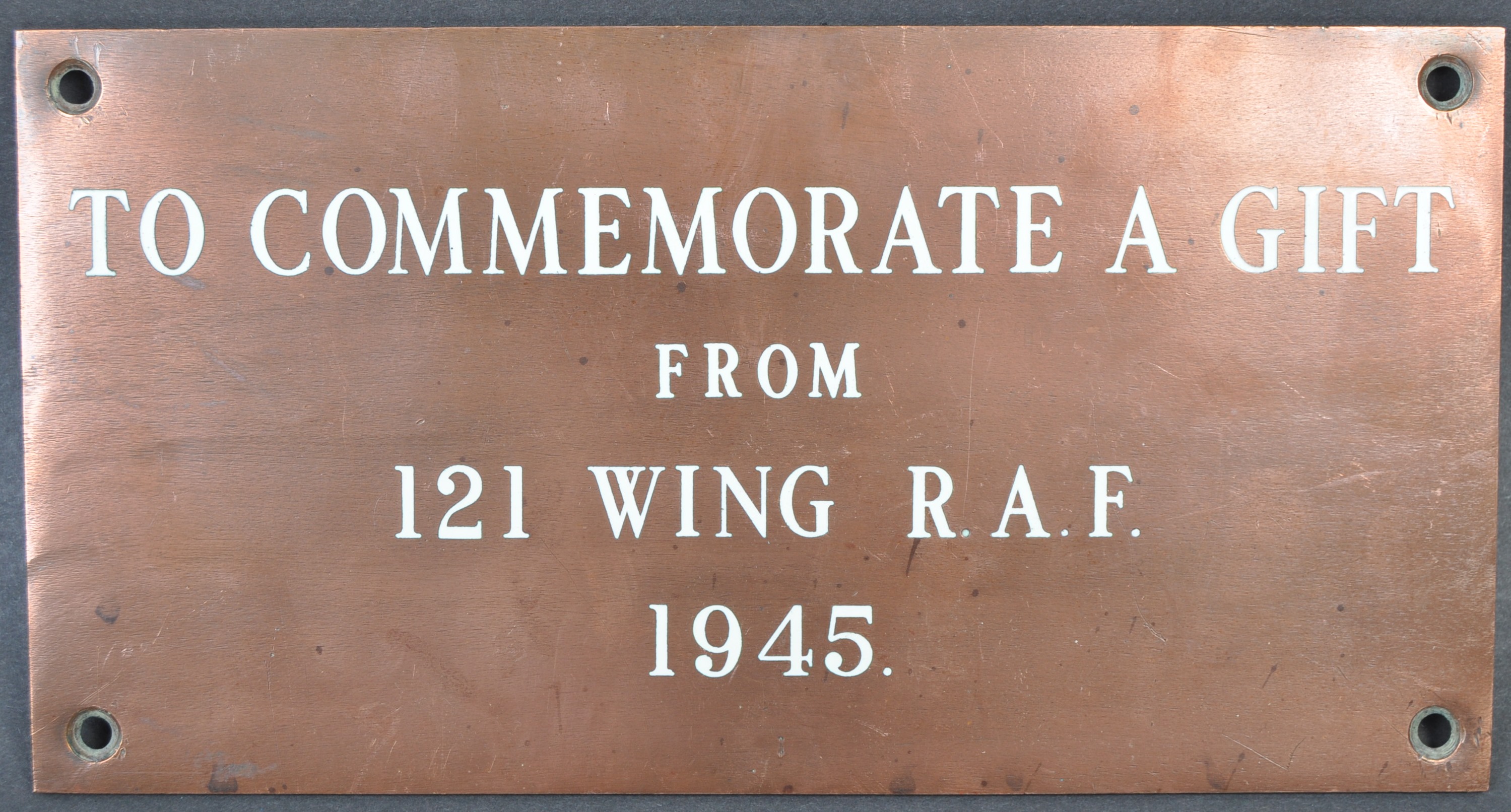 WWII SECOND WORLD WAR RAF ROYAL AIR FORCE LARGE PLAQUE