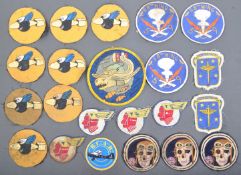 COLLECTION OF WWII RELATED USAAF CLOTH FORMATION PATCHES