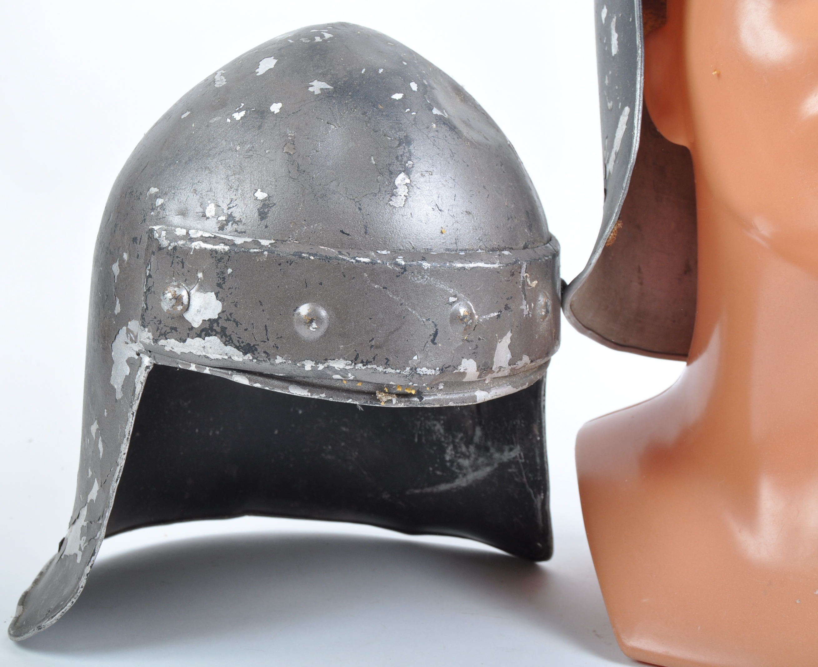 COLLECTION OF FILM PROP MEDIEVAL ENGLISH HELMETS - Image 2 of 5