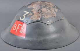 BRISTOL INTEREST WWII BRISTOL FIRE SERVICE FIBRE HELMET